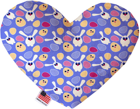 Chicks And Bunnies Inch Canvas Heart Dog Toy