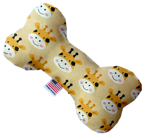 Georgie The Giraffe Inch Canvas Bone Dog Toy