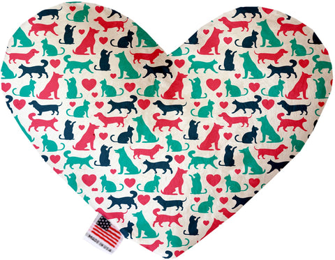 Pups And Kits Inch Canvas Heart Dog Toy