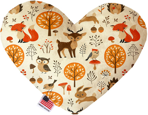 Fox And Friends Inch Canvas Heart Dog Toy