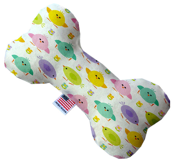 Easter Chickadees Inch Canvas Bone Dog Toy