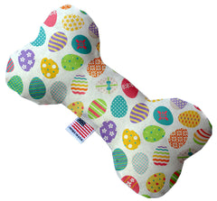 Easter Eggs Inch Canvas Bone Dog Toy