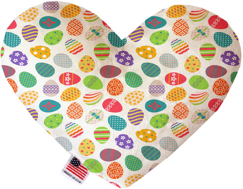 Easter Eggs Inch Canvas Heart Dog Toy