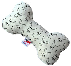 Bunny Face Inch Canvas Bone Dog Toy