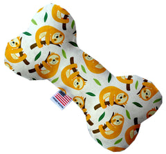 Sleepy Sloths Inch Canvas Bone Dog Toy