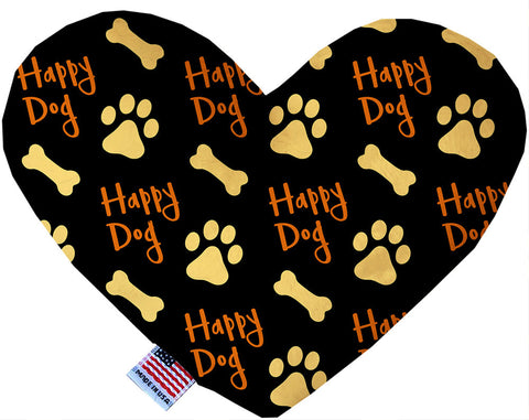 Happy Dog Inch Canvas Heart Dog Toy