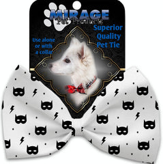 Super Hero Masks Pet Bow Tie Collar Accessory With Velcro