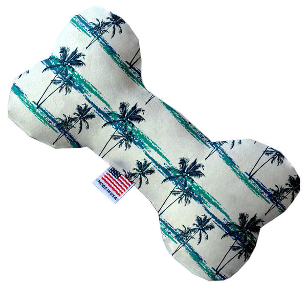 Palm Tree Paradise Inch Canvas Bone Dog Toy