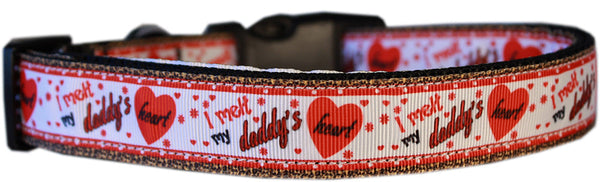 Melt Daddy's Heart Nylon Dog Collar