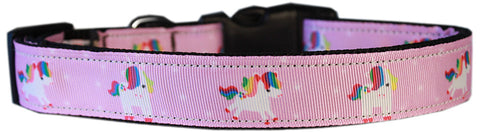 Mauve Unicorns Nylon Cat Safety Collar