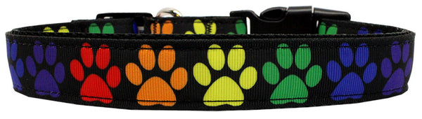 Rainbow Paws Nylon Dog Collar Md Narrow