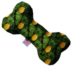 Pineapples In Paradise Inch Canvas Bone Dog Toy