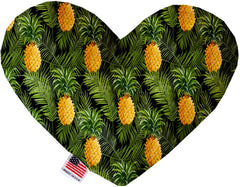 Pineapples In Paradise Inch Stuffing Free Heart Dog Toy