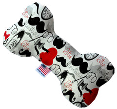 Dapper Dude Inch Canvas Bone Dog Toy