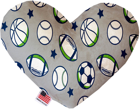 Sports And Stars Inch Canvas Heart Dog Toy