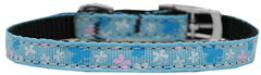 Butterfly Nylon Dog Collar With Classic Buckle 3/8" Size