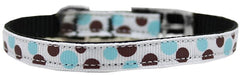 Confetti Dots Nylon Dog Collar With Classic Buckle 3/8" Size