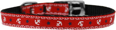 Anchors Nylon Dog Collar With Classic Buckle 3/8" Size