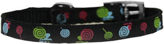 Lollipops Nylon Dog Collar With Classic Buckle 3/8" Size