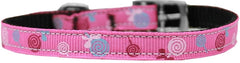 Lollipops Nylon Dog Collar With Classic Buckle 3/8" Size