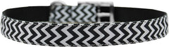 Chevrons Nylon Dog Collar With Classic Buckle 3/4" Size