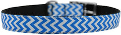 Chevrons Nylon Dog Collar With Classic Buckle 3/4" Size