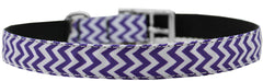 Chevrons Nylon Dog Collar With Classic Buckle 3/4" Size