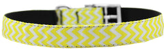 Chevrons Nylon Dog Collar With Classic Buckle 3/4" Size