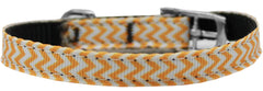 Chevrons Nylon Dog Collar With Classic Buckle 3/8" Size