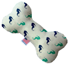 Seahorses Inch Canvas Bone Dog Toy