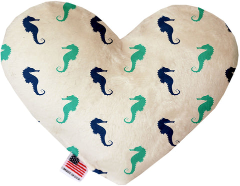 Seahorses Inch Canvas Heart Dog Toy