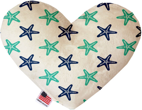 Starfish Inch Canvas Heart Dog Toy