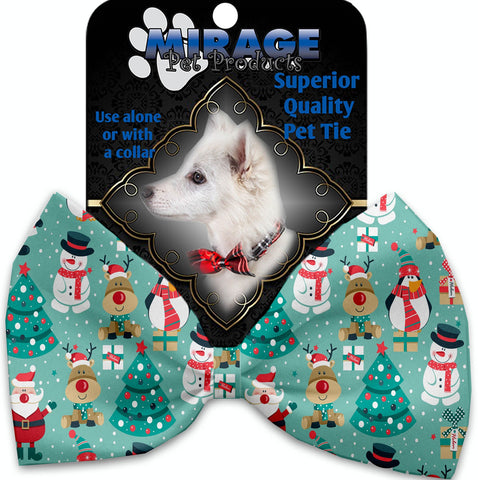 Frosty And Friends Pet Bow Tie Collar Accessory With Velcro