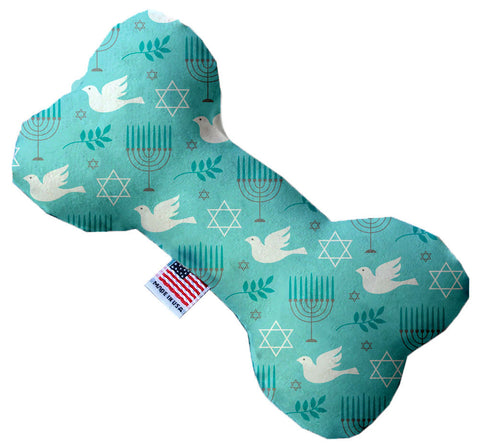 Peace And Hanukkah Inch Canvas Bone Dog Toy