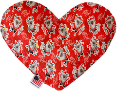 Krampus Inch Canvas Heart Dog Toy