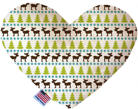 Mountain Moose Inch Canvas Heart Dog Toy