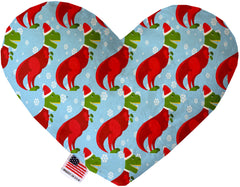 Christmas T-rex Inch Canvas Heart Dog Toy