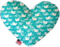 Hope And Peace Inch Canvas Heart Dog Toy