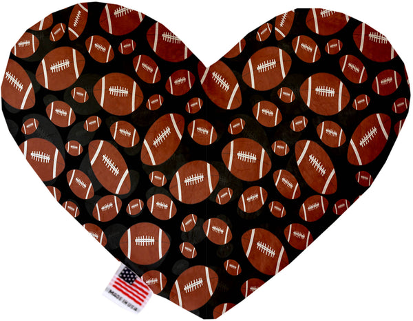 Footballs Inch Canvas Heart Dog Toy