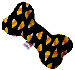 Candy Corn Inch Canvas Bone Dog Toy