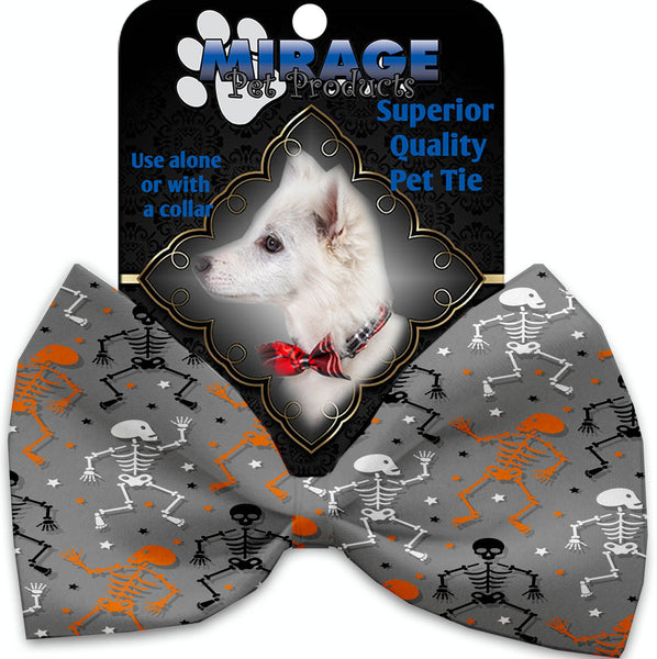 Skeletons Dancing Pet Bow Tie Collar Accessory With Velcro