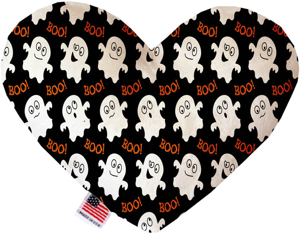 Little Boo Who Inch Canvas Heart Dog Toy