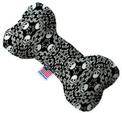 Spinning Skulls Inch Canvas Bone Dog Toy