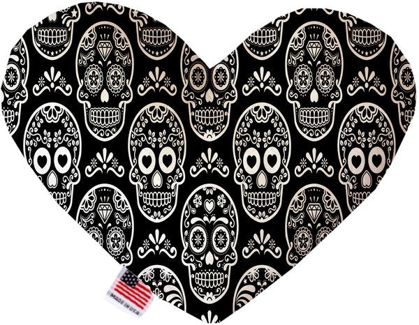 Classic Sugar Skulls Inch Canvas Heart Dog Toy