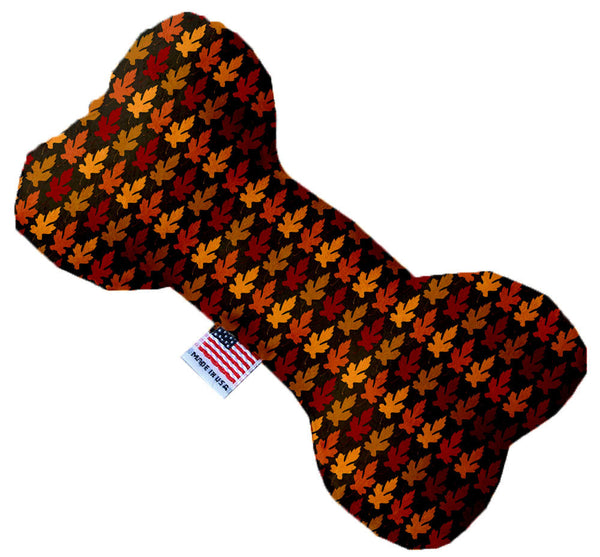 Autumn Leaves Canvas Bone Dog Toy