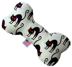 Purple Kitties Inch Canvas Bone Dog Toy