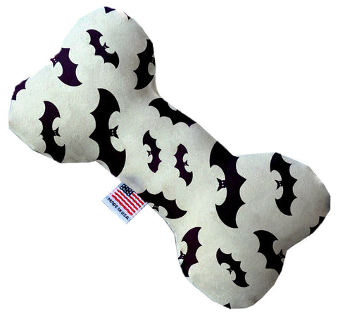 Purple Bats Inch Canvas Bone Dog Toy