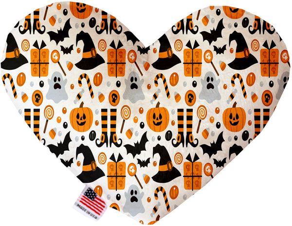 Classic Halloween Inch Canvas Heart Dog Toy