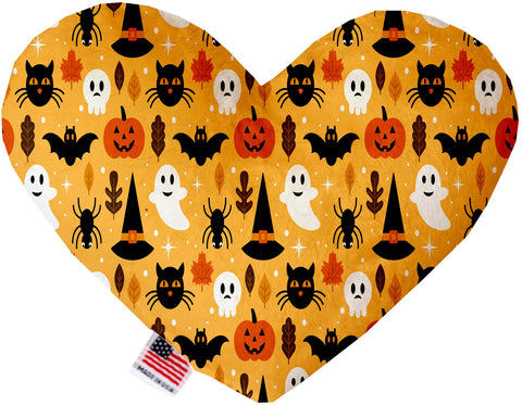 Happy Halloween Inch Canvas Heart Dog Toy