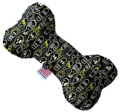 Skater Skulls Inch Canvas Bone Dog Toy